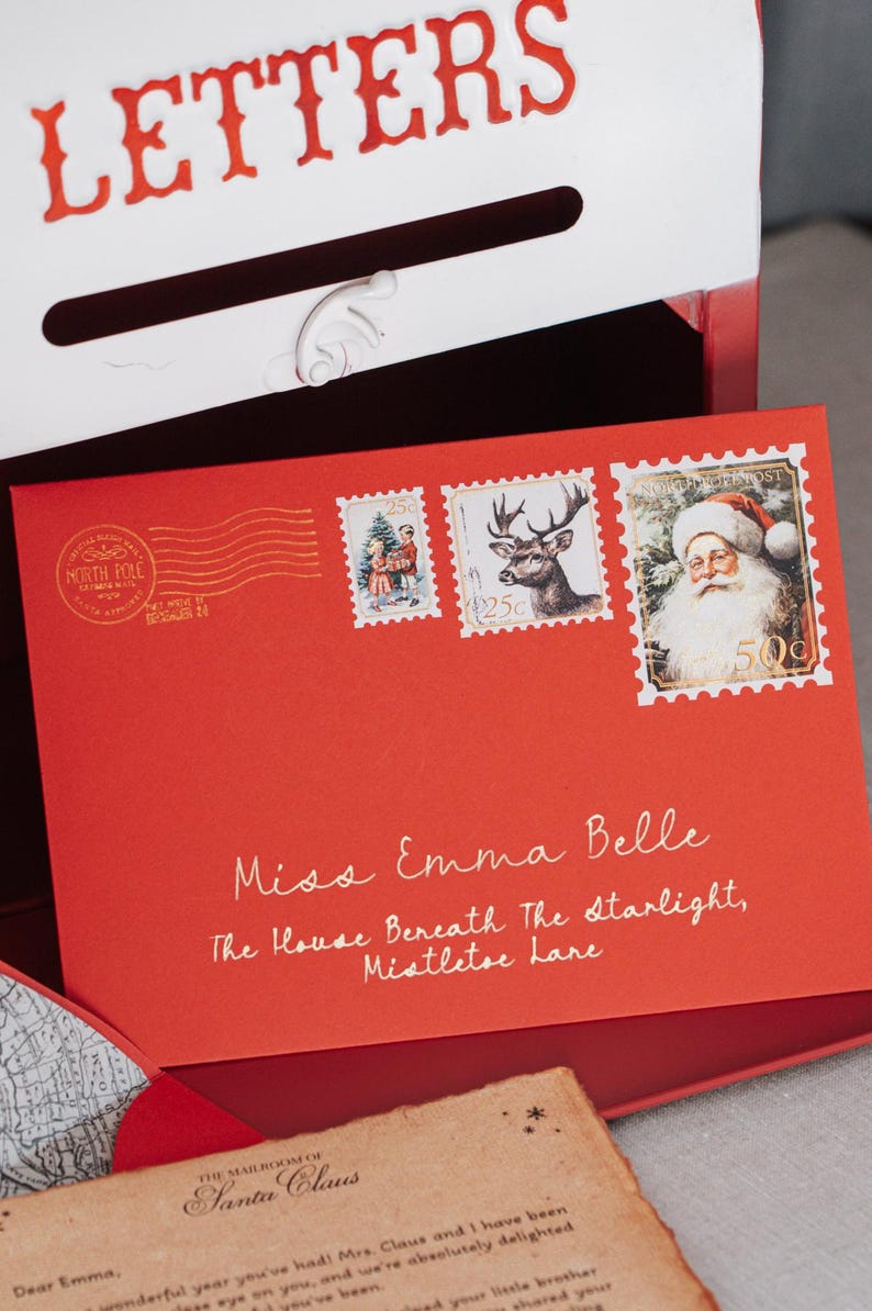 Digital Santa Letter Template Instant Letter From Santa Claus Christmas ...