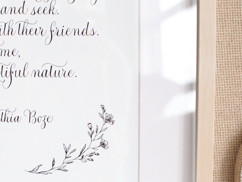 Custom Calligraphy Poem Print Calligraphy Custom Mother of the Bride ...