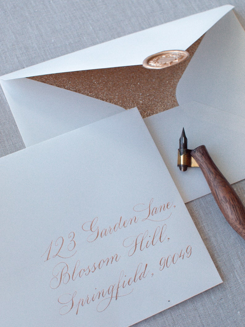 Springfield Cursive Handwritten Letter Custom Calligraphy Service Wedding Vow Custom Letter ...