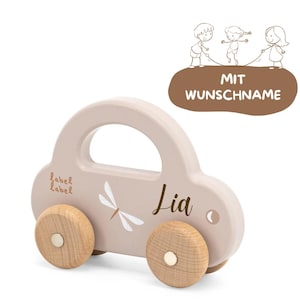 Etichetta Etichetta auto in legno personalizzabile beige