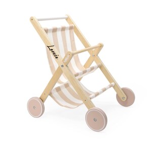 Houten poppenwagen/poppenbuggy - Scandinavisch design