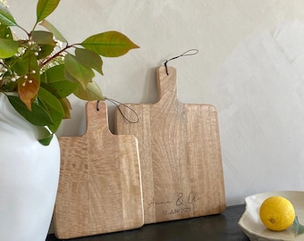 Schneidebrett Hochzeit  mit Gravur – Namen & Datum – Hochzeitsgeschenk für Brautpaar – Einzugsgeschenk