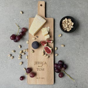 Oak cutting board – customizable with your desired engraving image 2