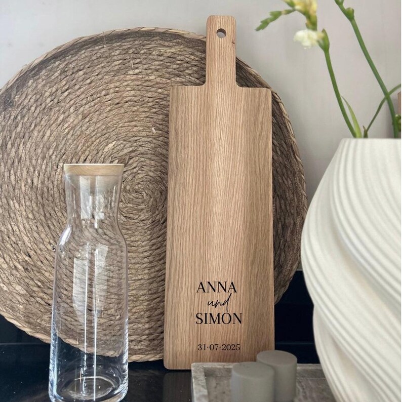 Oak cutting board – customizable with your desired engraving image 4