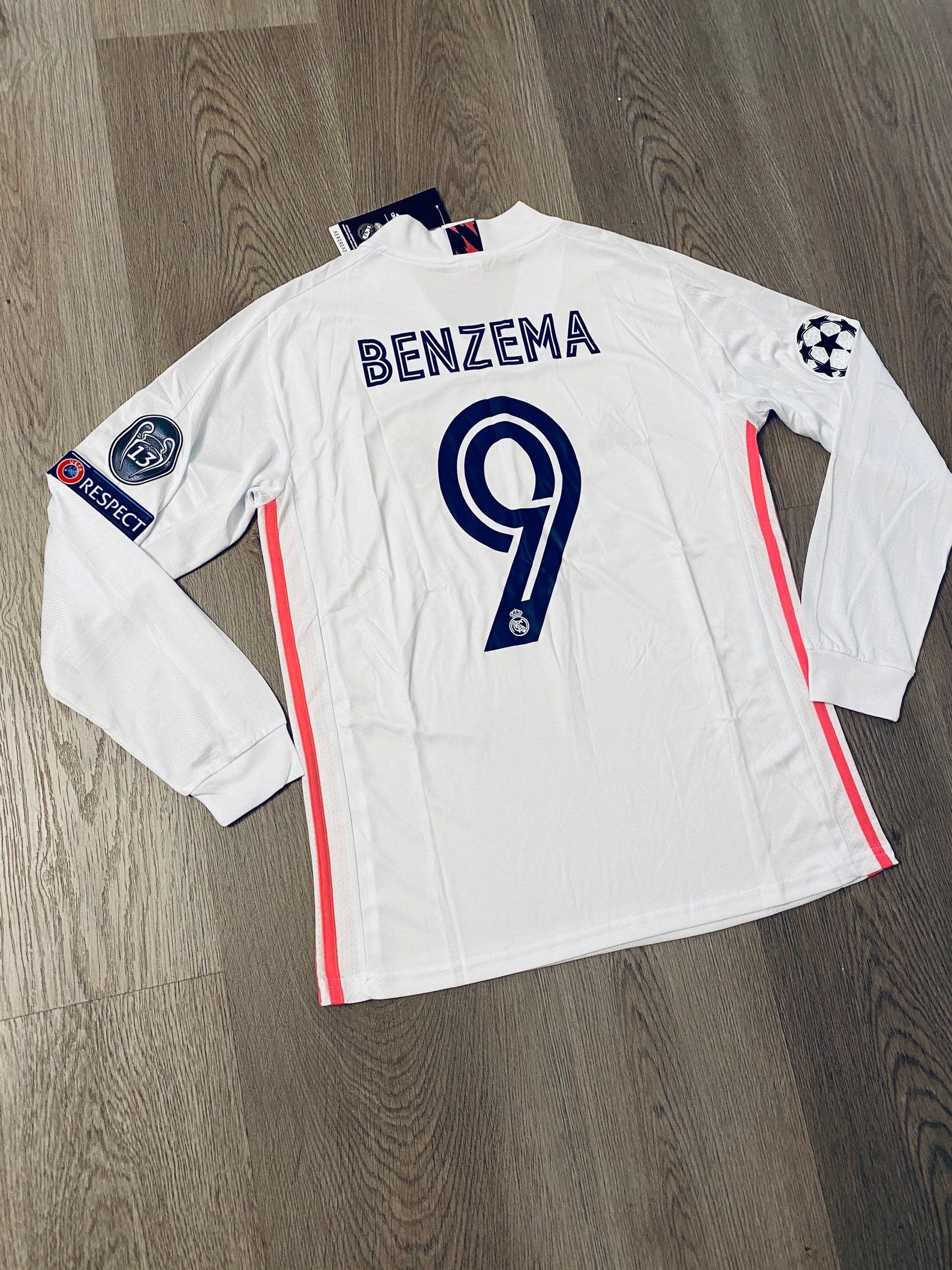 benzema long sleeve jersey