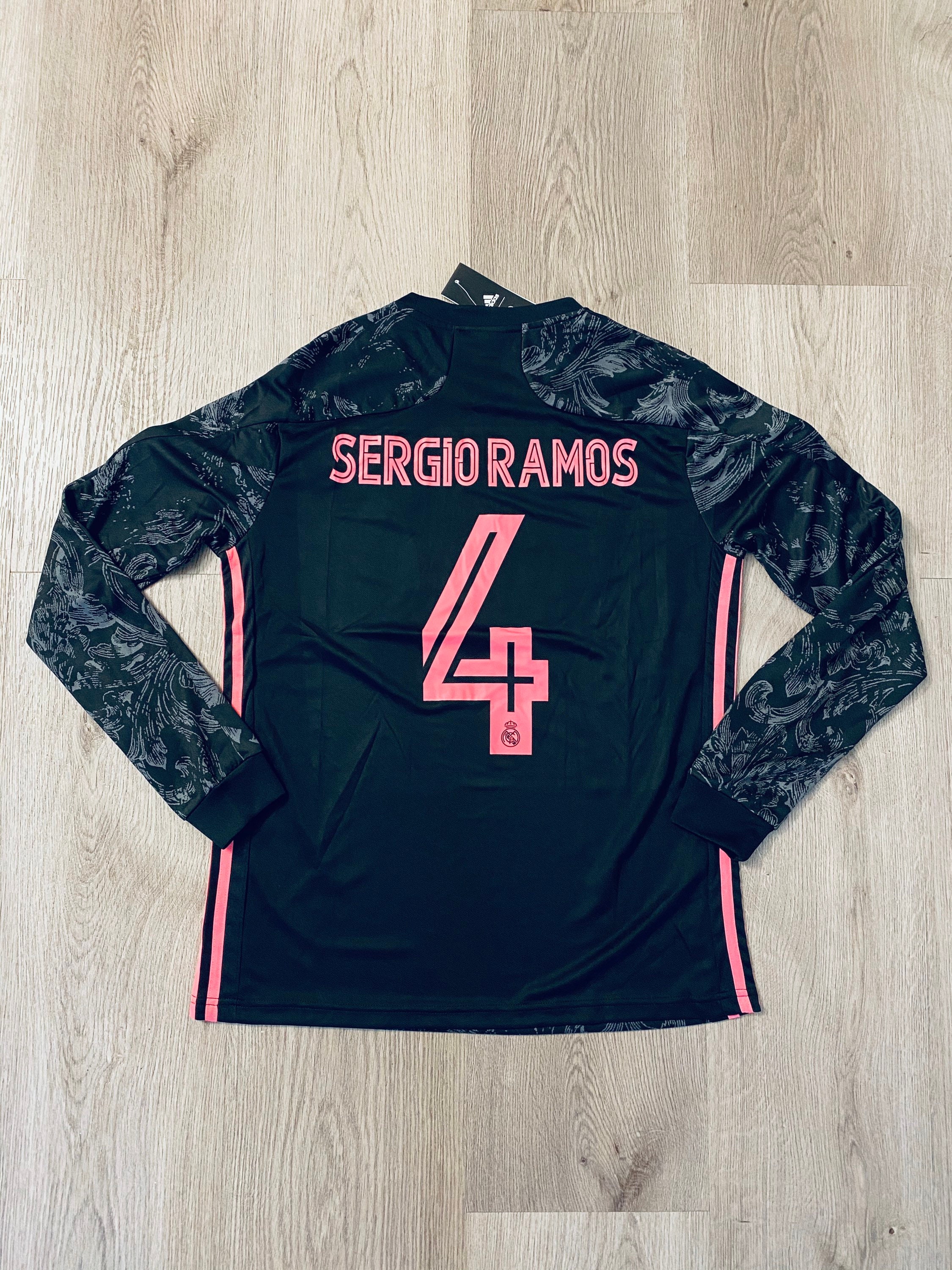 Sergio Ramos 4 Real Madrid away long sleeve soccer jersey Etsy