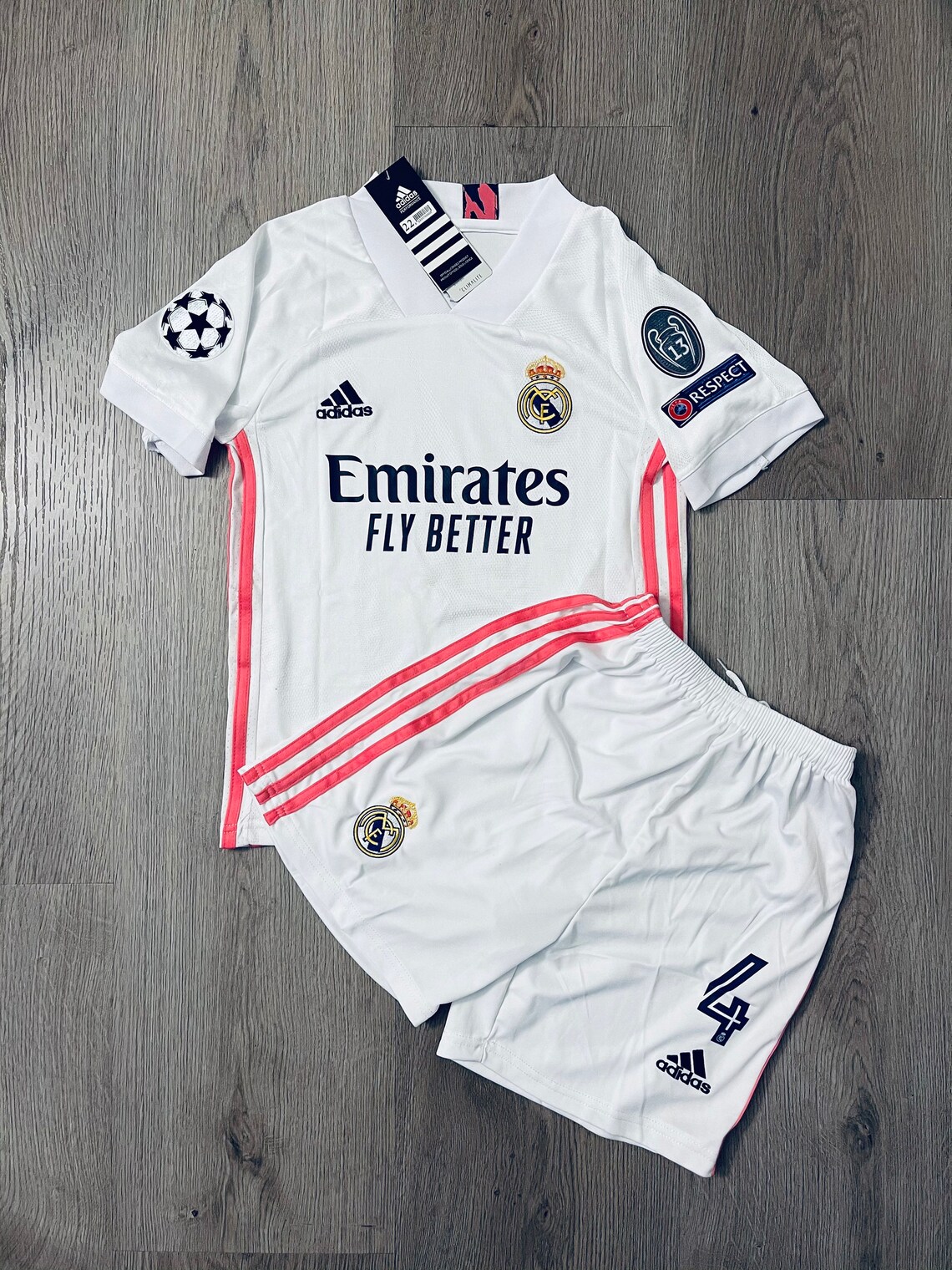 Sergio Ramos 4 Real Madrid Home 20/21 soccer kit for kids | Etsy