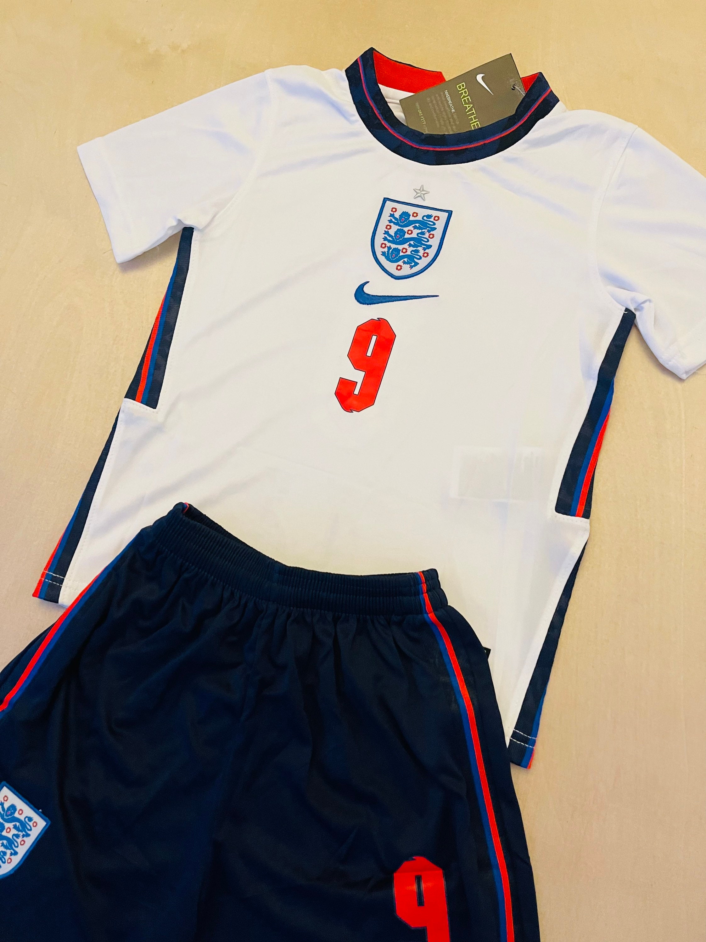 Harry Kane 9 England youth soccer jersey set for kids | Etsy