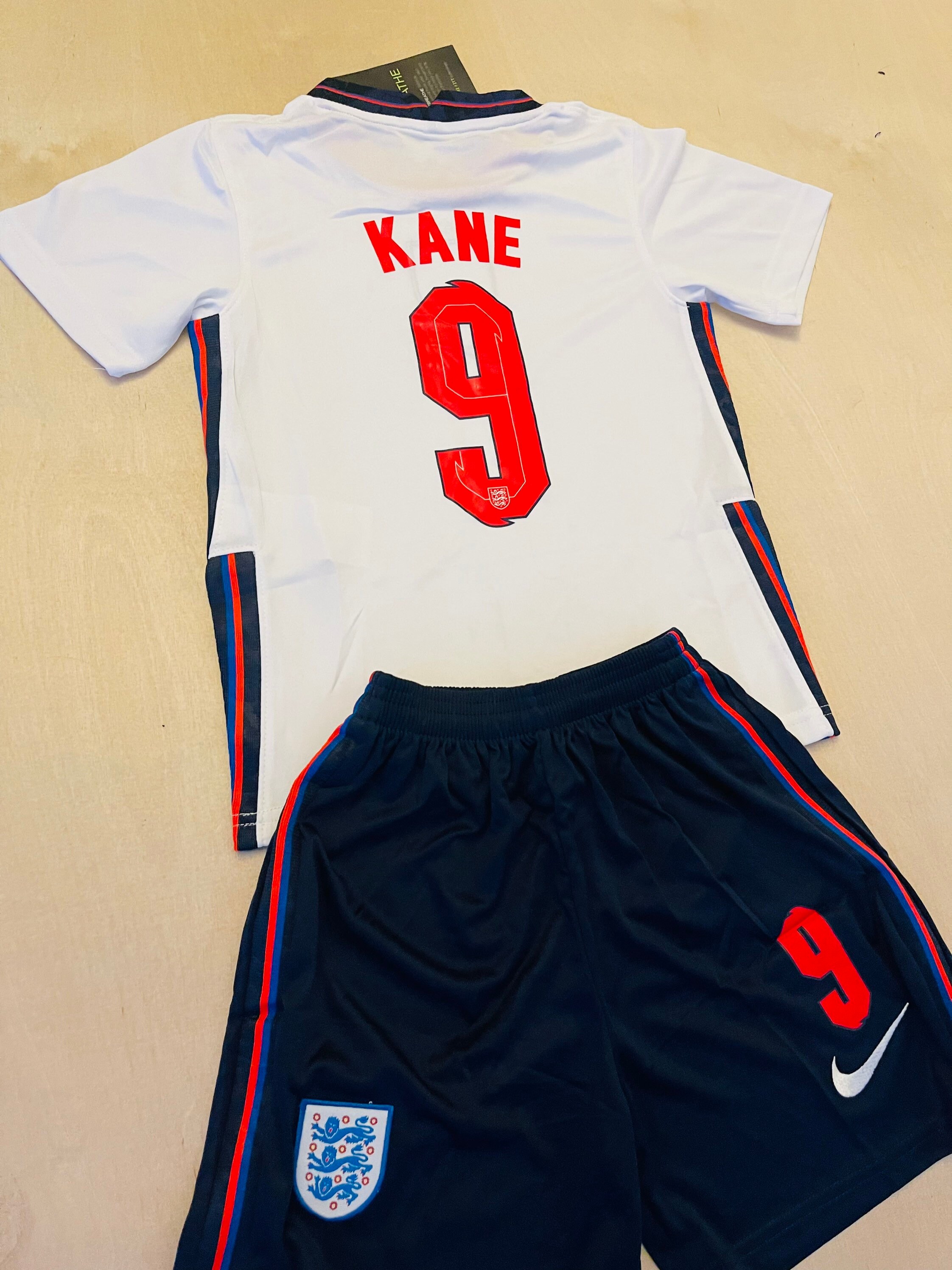Harry Kane 9 England youth soccer jersey set for kids Etsy