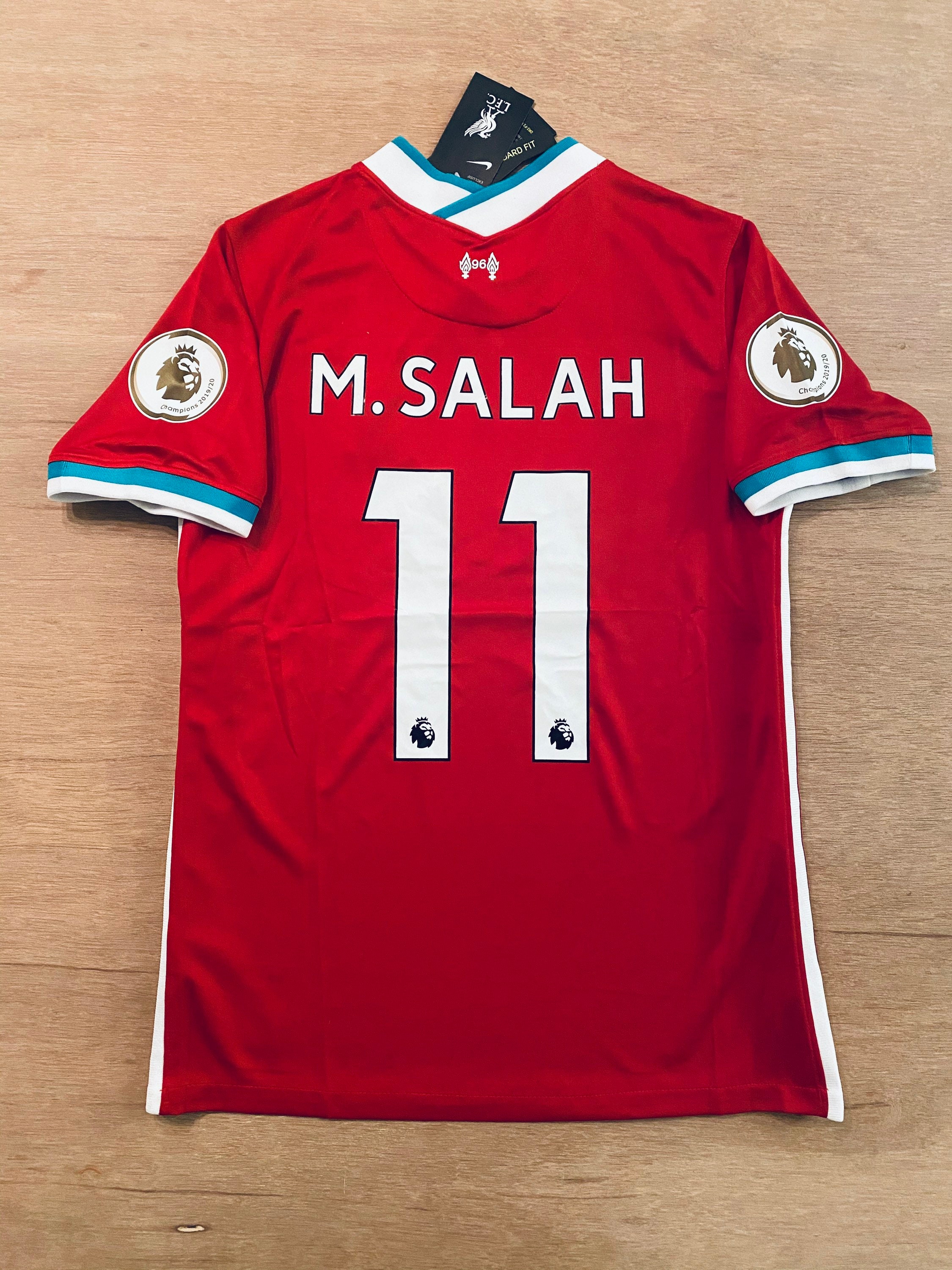 Mohamed Salah 11 Liverpool home soccer jersey 20/21 | Etsy