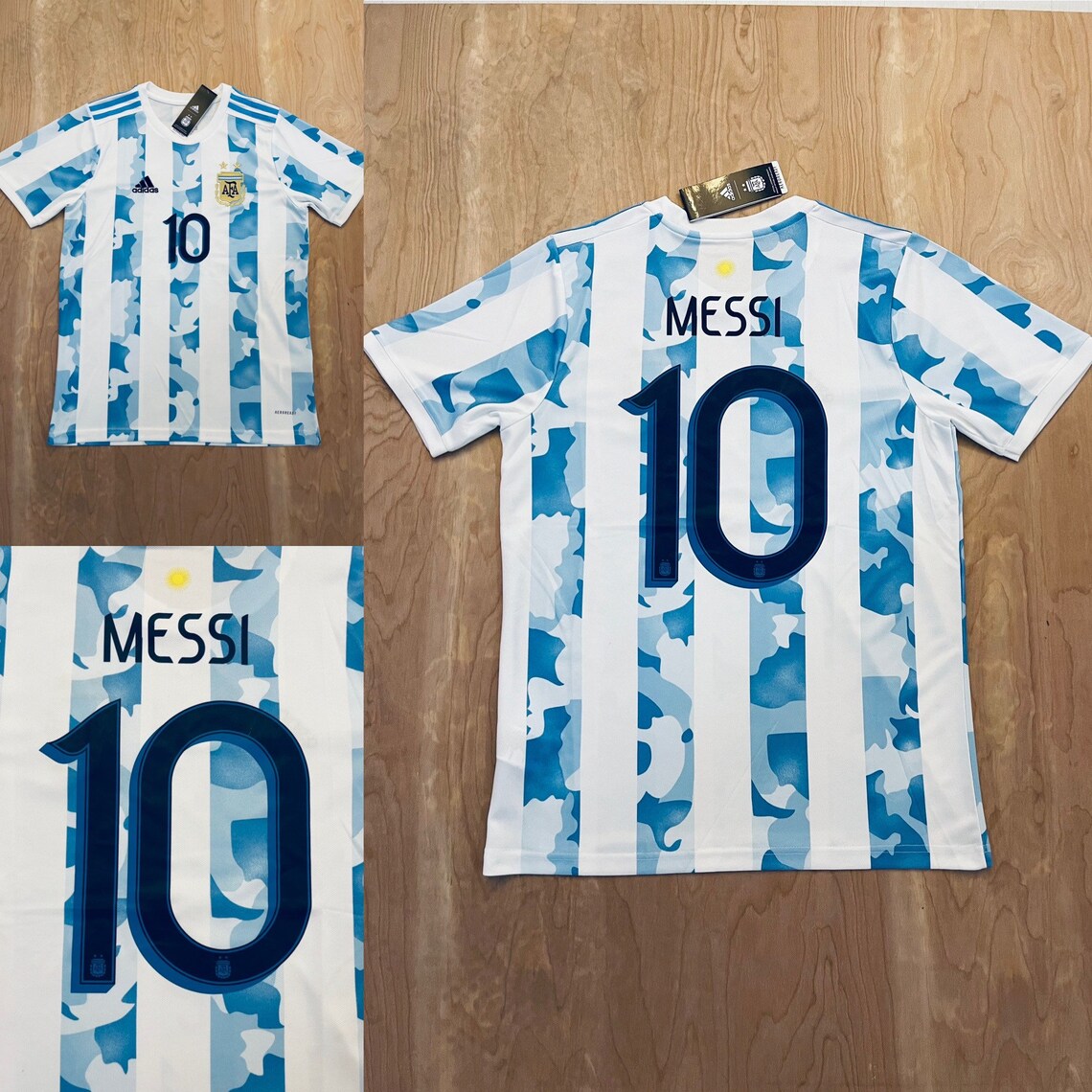 Messi 10 argentina camiseta de fútbol 20/21 Etsy