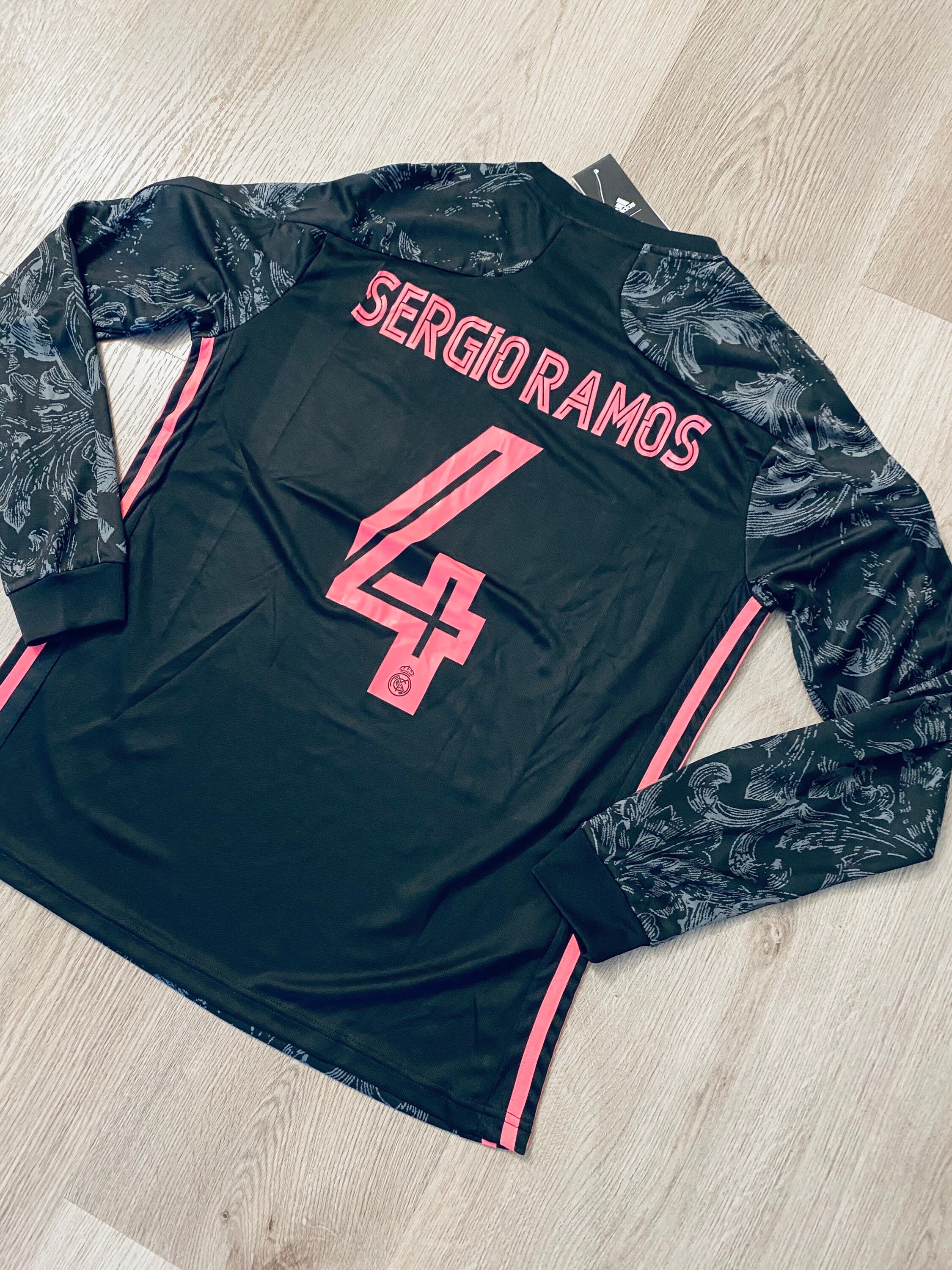 Sergio Ramos 4 Real Madrid away long sleeve soccer jersey | Etsy