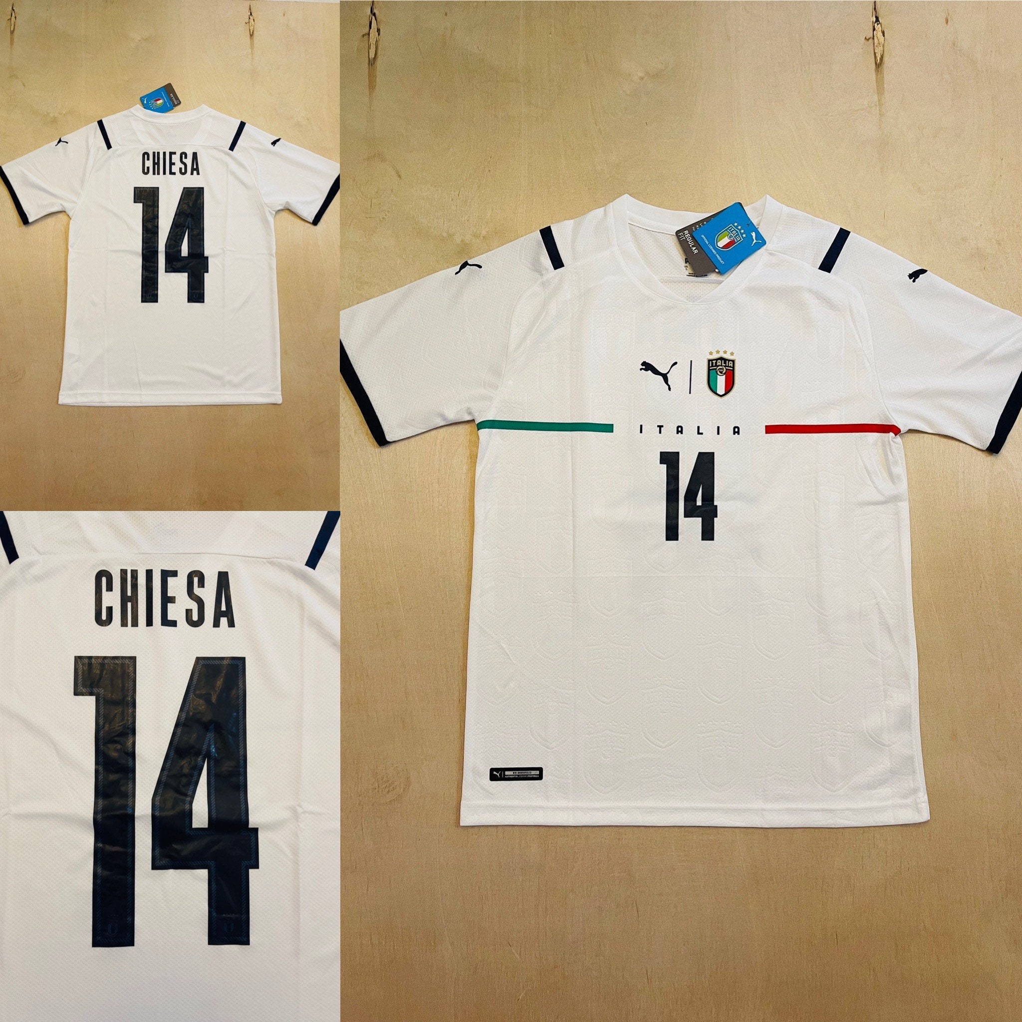 Chiesa 14 Italy away soccer jersey Euro Cup 2021 Etsy
