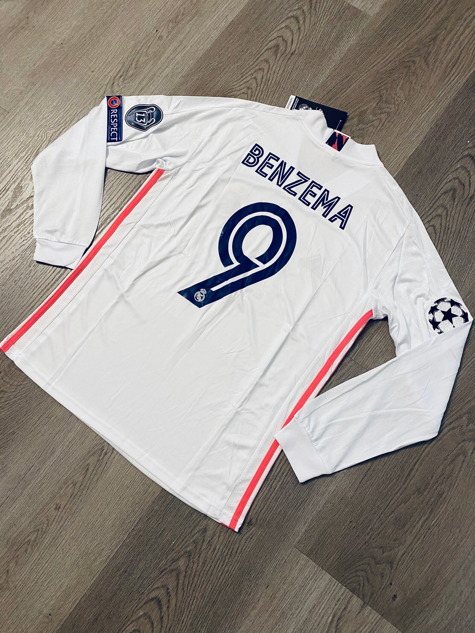benzema long sleeve jersey