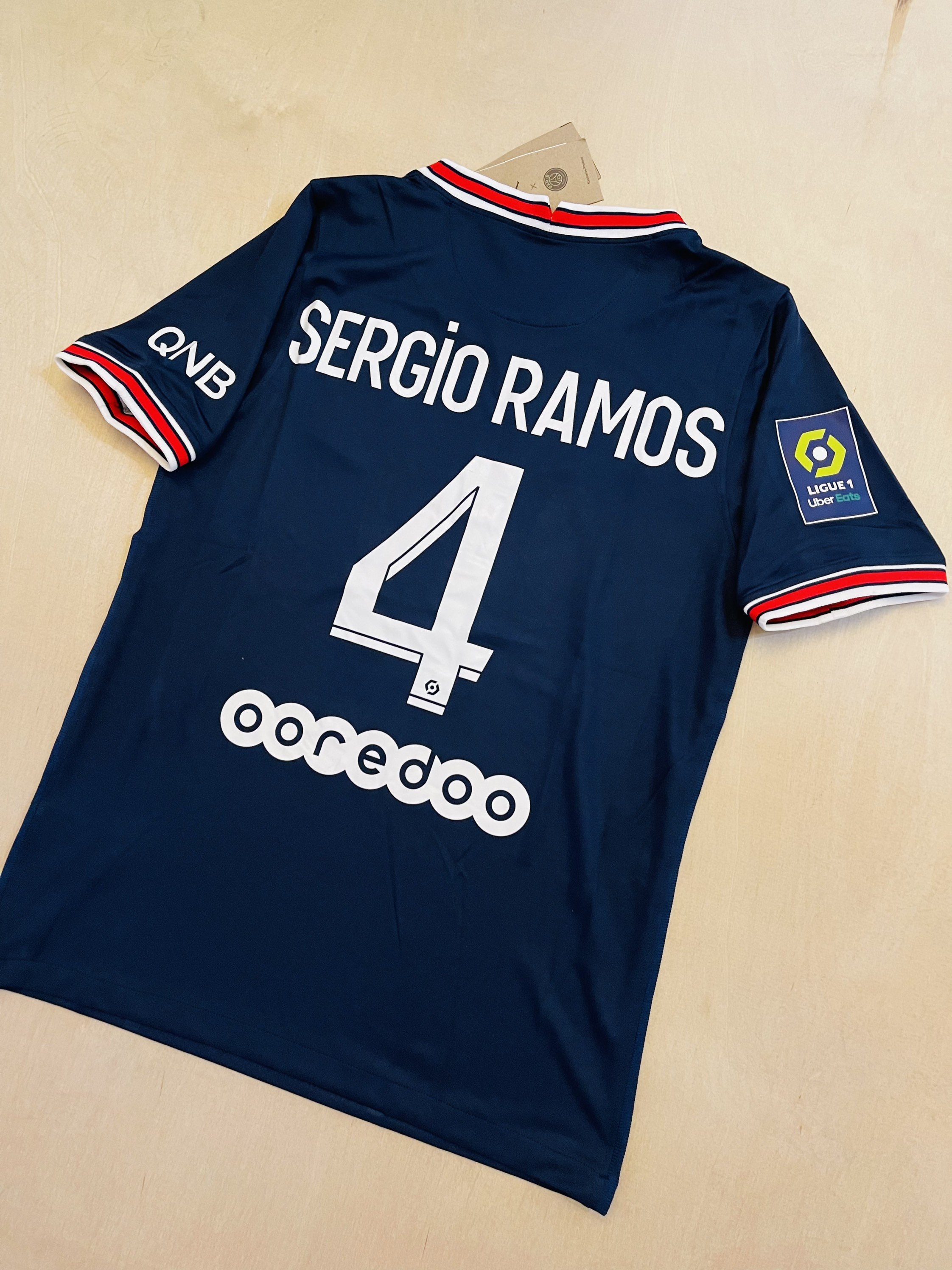 sergio ramos jersey number psg