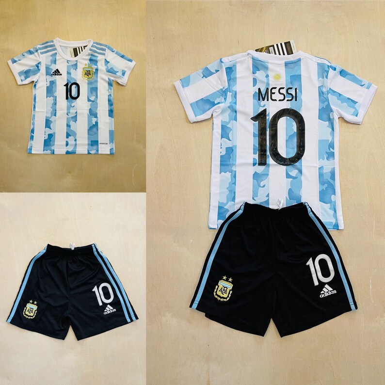 Messi 10 maillot de football à domicile pour les jeunes Etsy