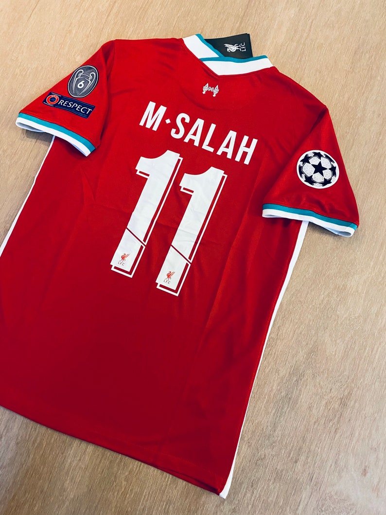 Mohamed Salah 11 Liverpool home soccer jersey 20/21 | Etsy