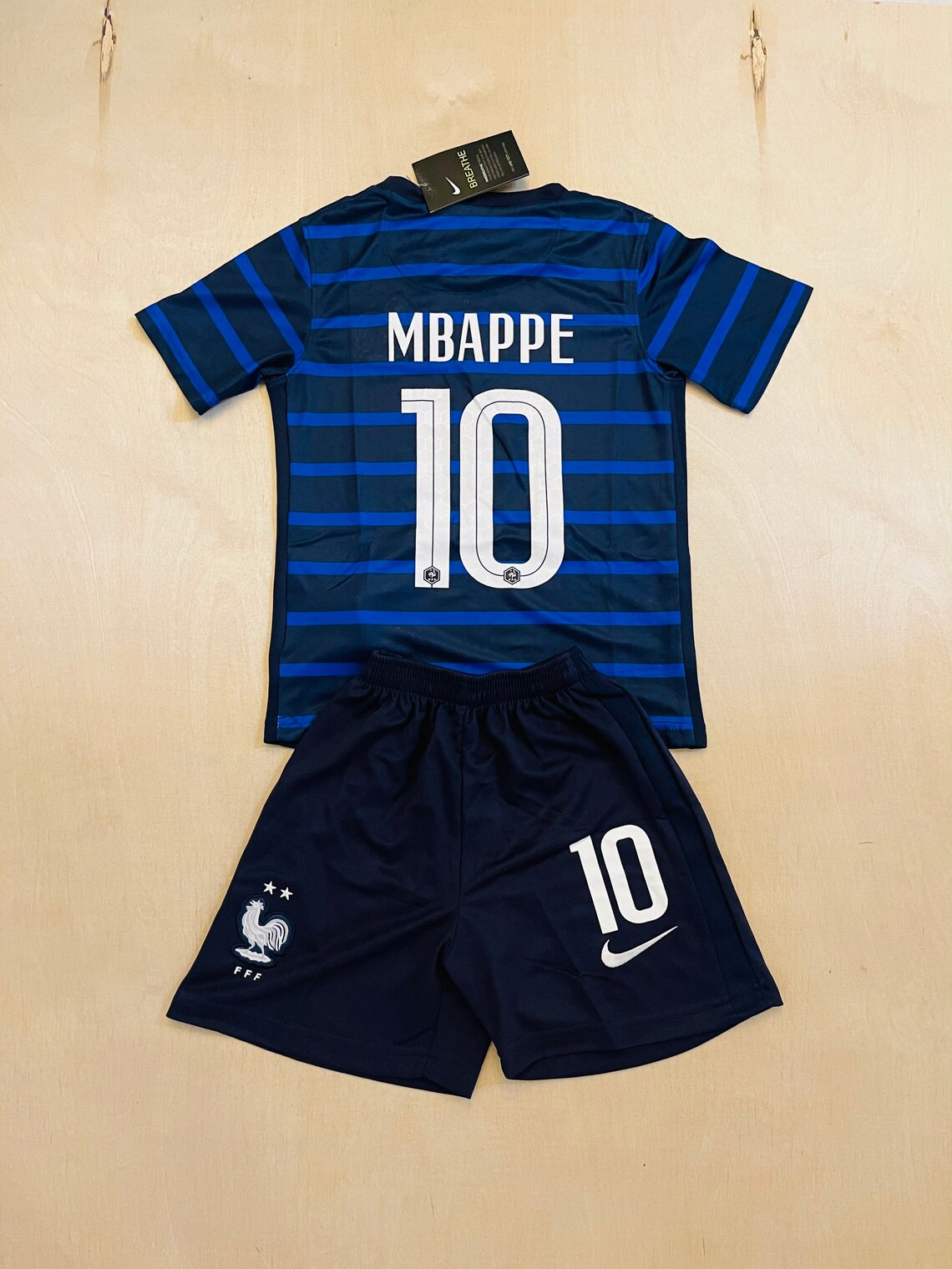Mbappe 10 France home Soccer kit jersey for kids youth Etsy