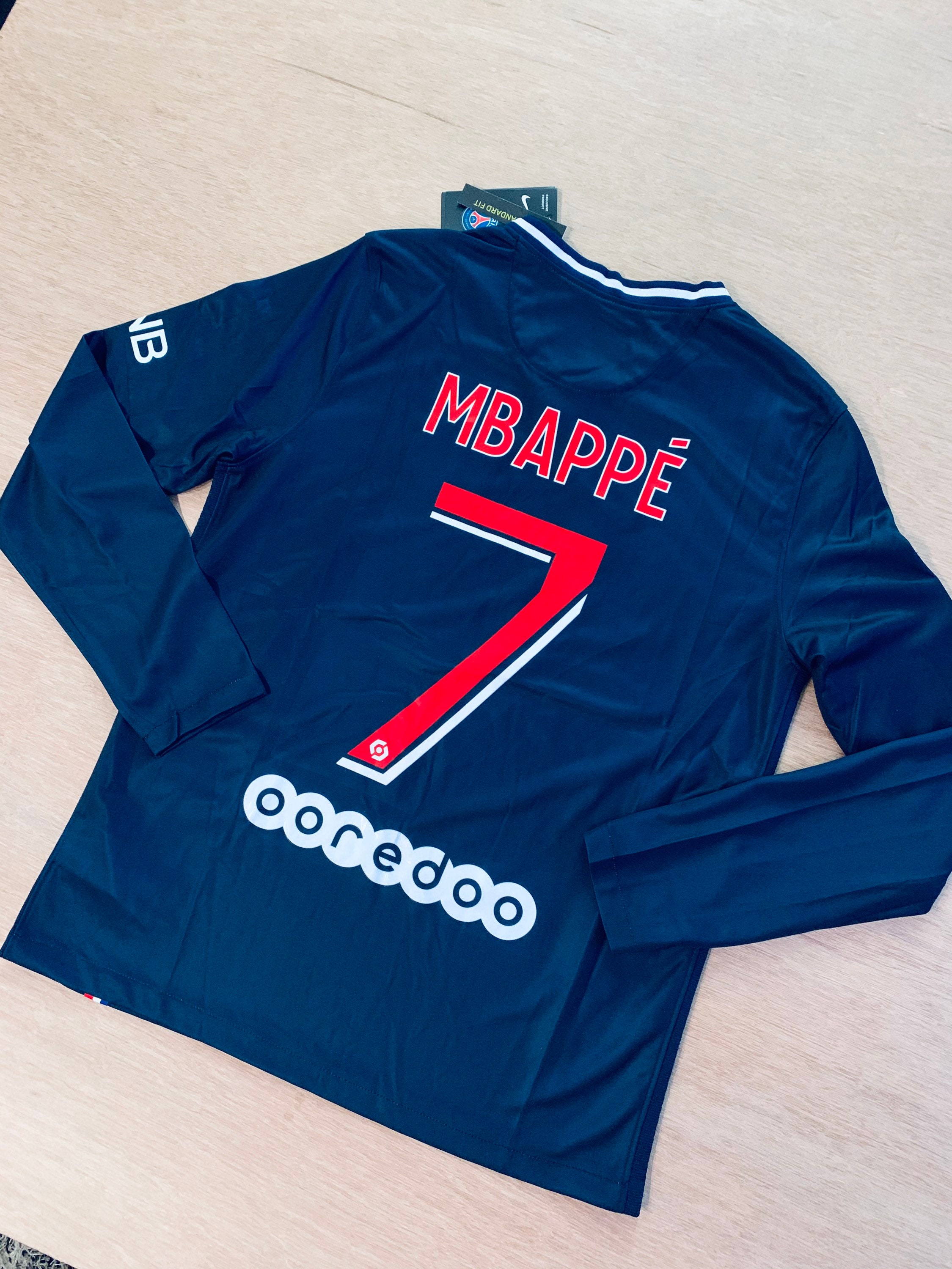 Mbappe 7 PSG Home long sleeve soccer jersey 20/21 Etsy
