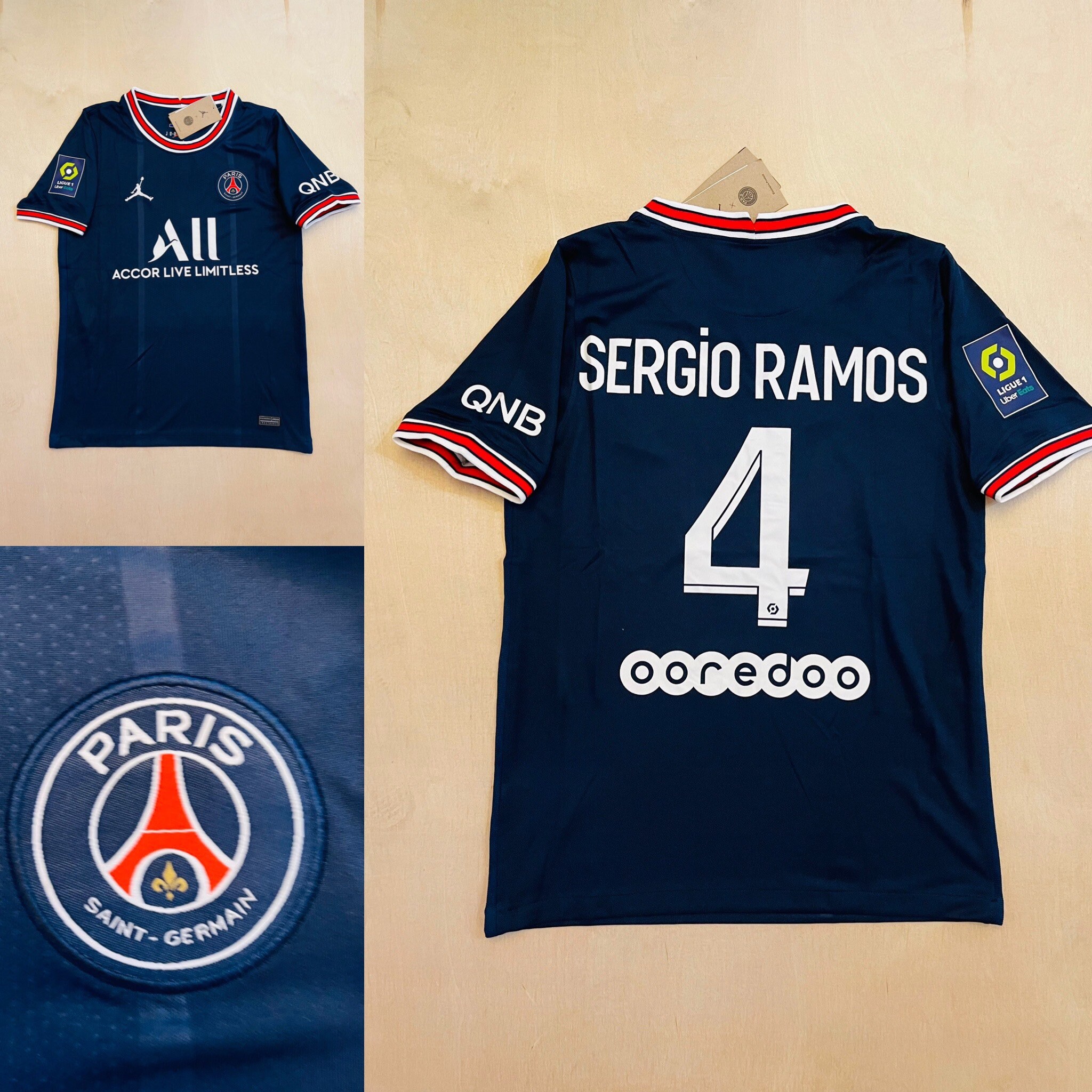 sergio ramos jersey number psg