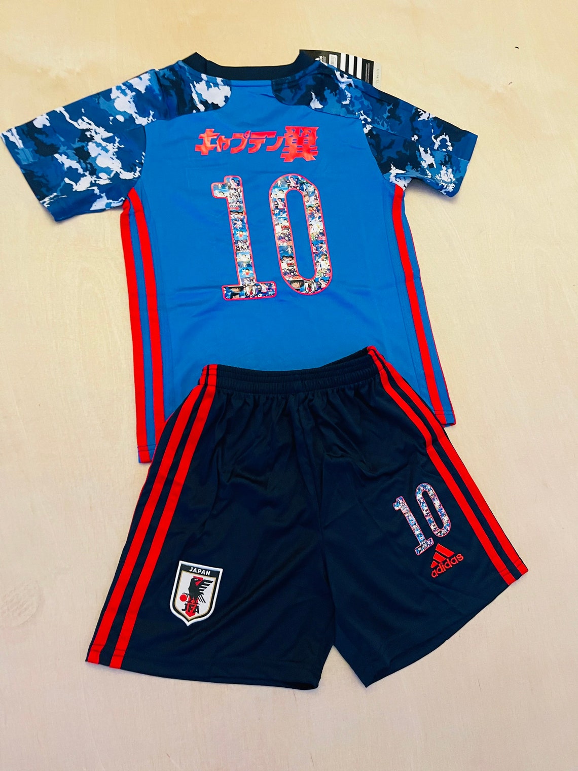 Captain Tsubasa 10 Japan anime youth soccer jersey set for | Etsy