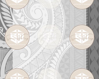JPEG A4 Polynesian border instant download . You will recieve the image just as you see here. Watermarks ( name removed only)