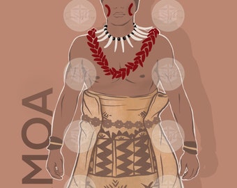 JPEG A4 Samoan wall decor instant digital download By Simone Whiting