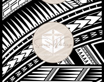 Large file Samoan PNG and JPEG file instant digital handrawn download tshirt design