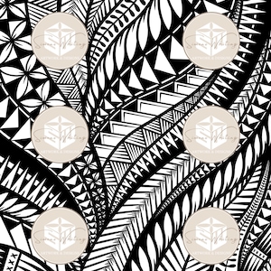 Polynesian inspired background