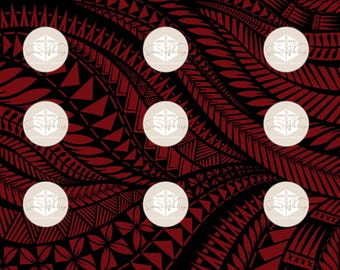 Polynesian Artwork red and black JPeg high quality