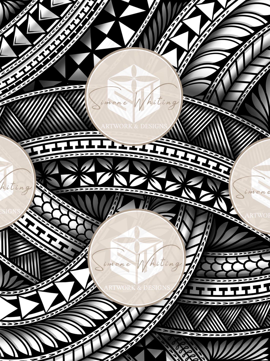 Disen Jpg Polynesian Design JPEG by Simone Whiting - Etsy