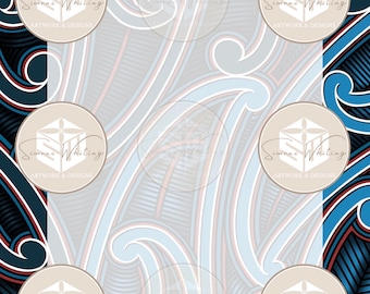 Jpeg A4 Māori border instant download  certificate background. You will recieve it exactly as you see it here.