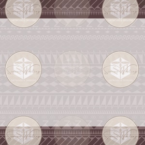 JPEG faded A4 background with Polynesian motifs. Instant download