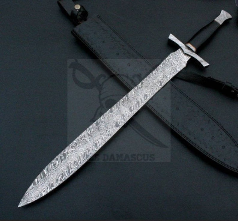 Custom Made Damascus Steel Viking Sword