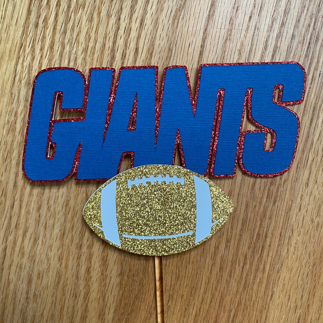 Giants Cake Topper Football Cake Topper Etsy
