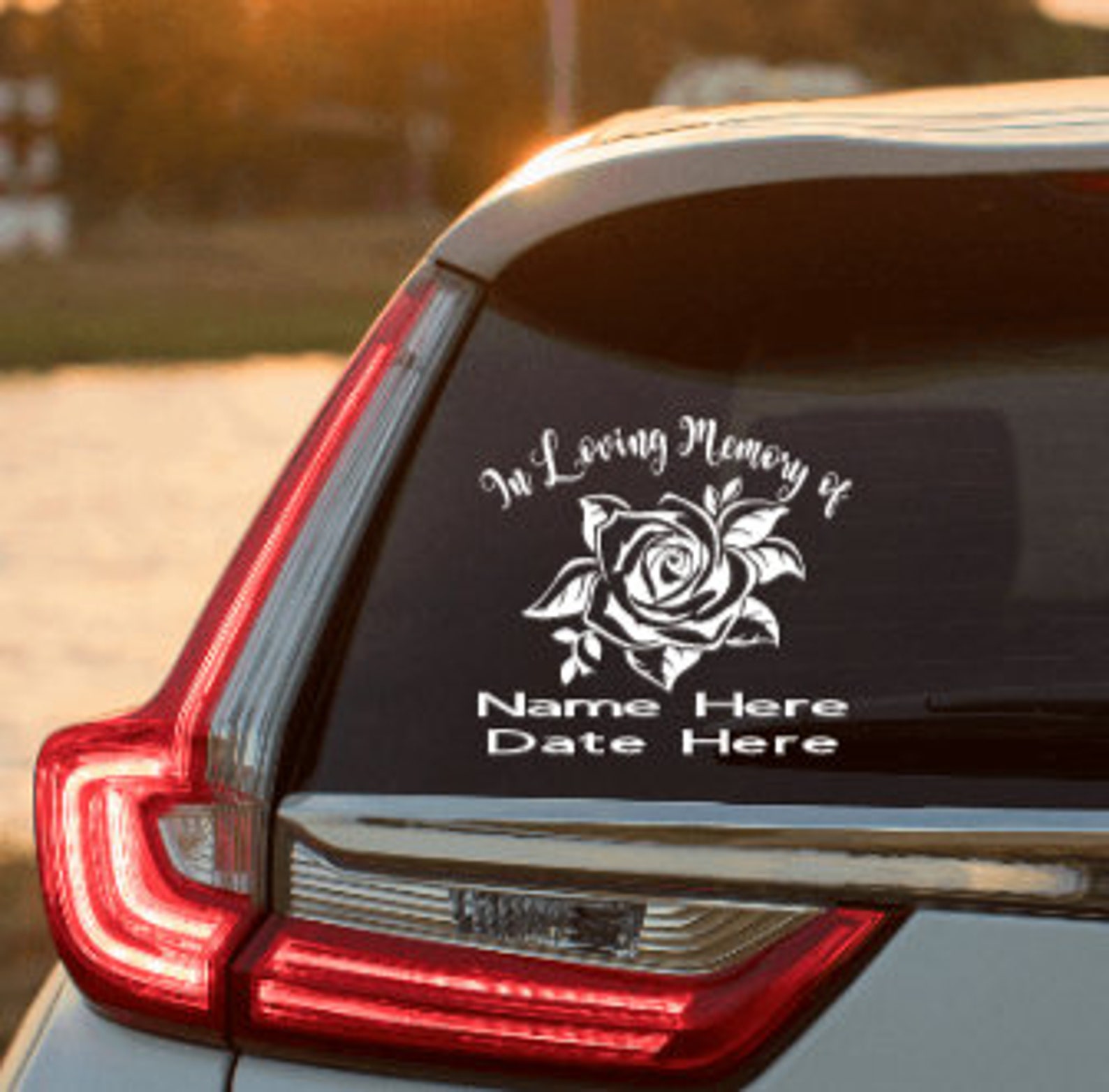 In Loving Memory vinyl car decal/Personalized Etsy