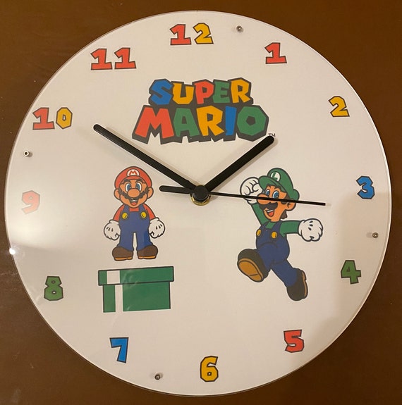 Super Mario Themed Clock Etsy UK