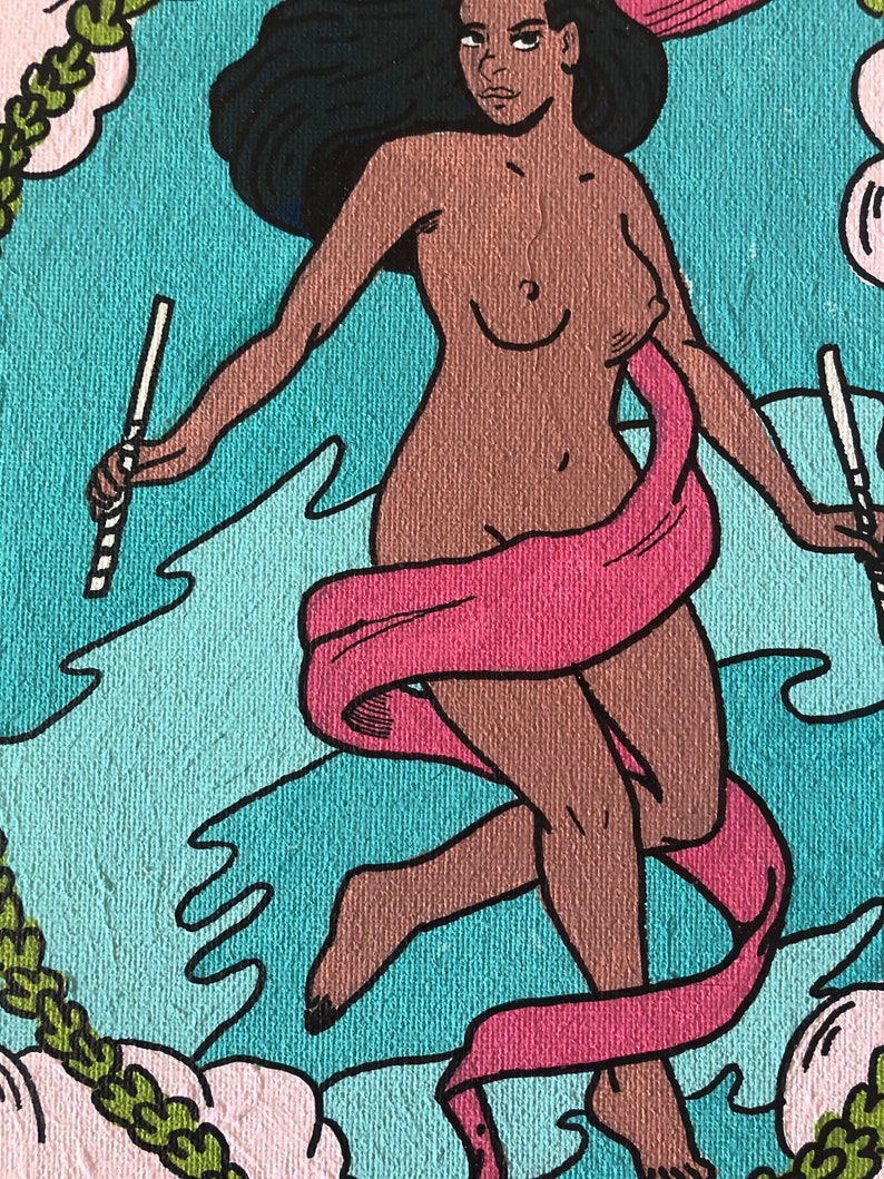 Tarot card \u201cThe World\u201d Black Woman