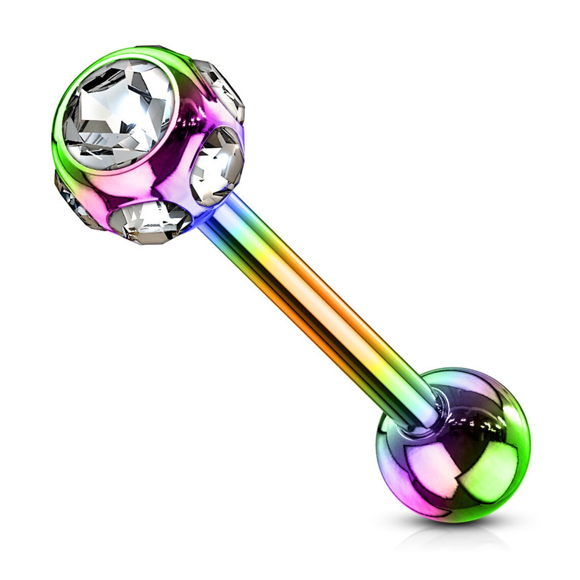 14G5/8 Tongue Piercing Bar Etsy