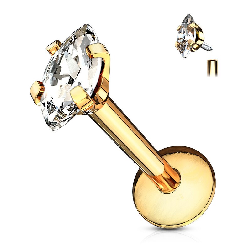 16G-516/'/' CartilageLip Piercing Studs