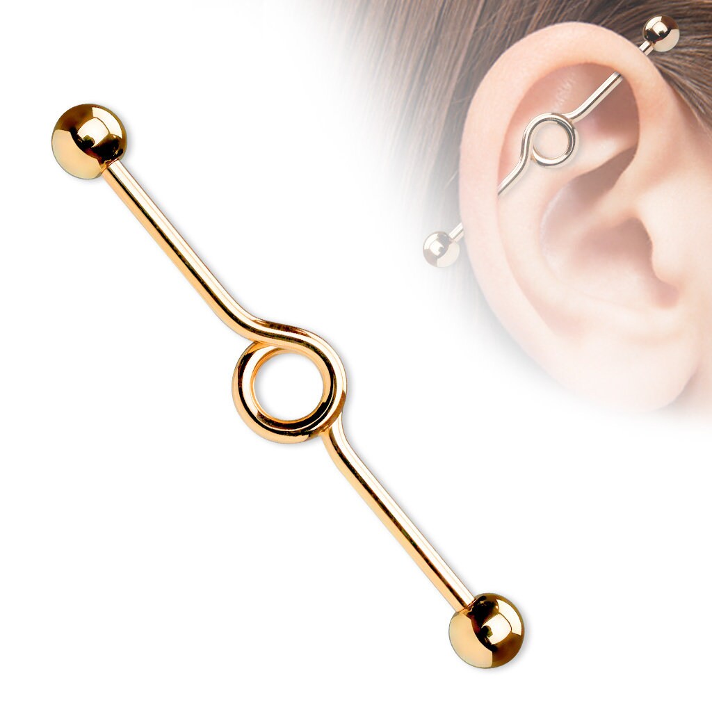 Industrial Piercing Bar Etsy