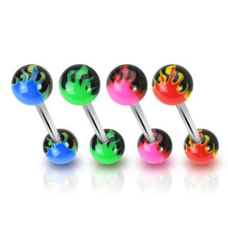 14G5/8 Tongue Piercing Bar Etsy