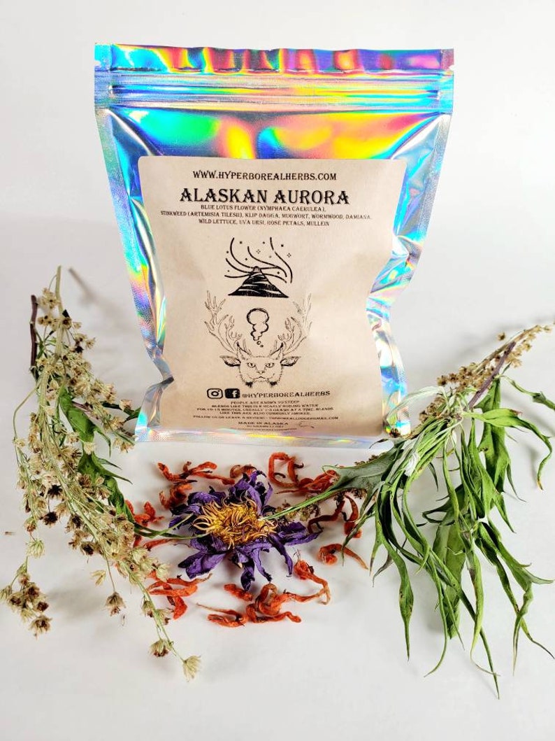 Euphoric Organic Herbal Blend for Every Mood and Lucid Dreaming. Blue Lotus Flower, Alaskan Wormwood, Klip Dagga, and more. image 2