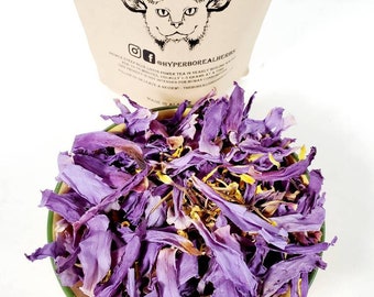 Blue Lotus Flower, Nymphaea Caerulea, Lucid Dream Organic Herbal Loose Leaf Tea