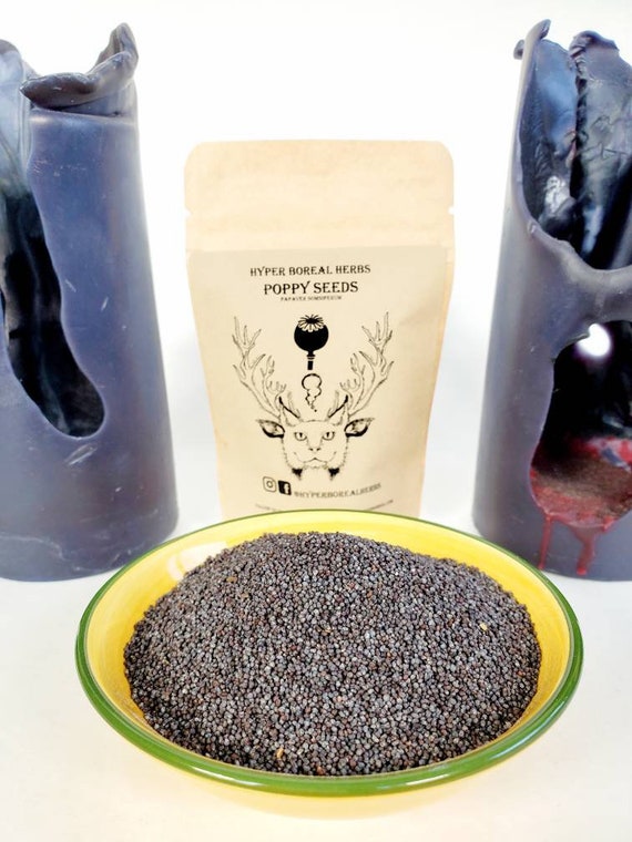 Organic Poppy Seeds, Dried Loose Leaf Herbs, Tea, Herbs for Witchcraft 