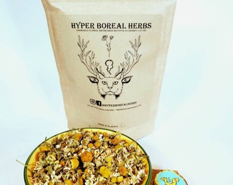 Organic Dried Chamomile Flower, Bulk Loose Leaf Herbs