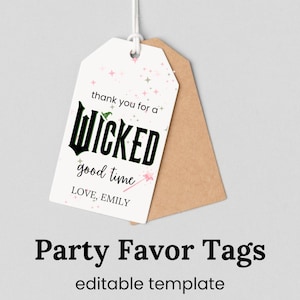 Cadeaukaartjes verjaardagsfeestje, cadeaulabels voor feestbedankjes, slechte verjaardagsbundel, slecht verjaardagspakket, sjabloon, afdrukbaar, bewerkbaar, eenvoudig