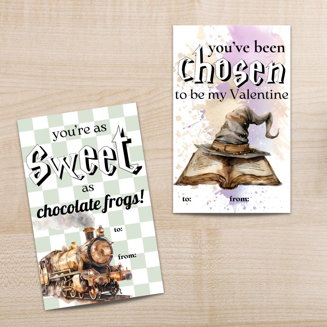 Hogwarts Classroom Valentines, Harry Potter Valentines Cards, Magic ...