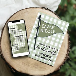 Camp Bachelorette, Camp Bachelorette Digital Itinerary, Last Trail Before the Veil, Cabin Crew, Camp Bach, Cabin Trip Digital Itinerary