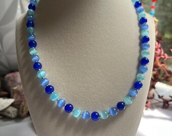 Blue Beaded Necklace